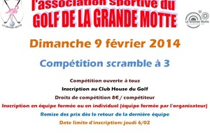 Scramble à 3 le 9 février !